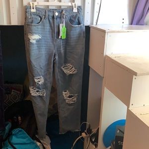 Forever 21 slim and straight ripped jeans